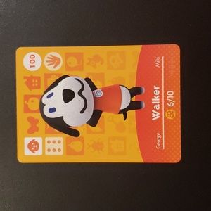 3/$12 Walker 100 animal crossing ACNH Nintendo switch amiibo card